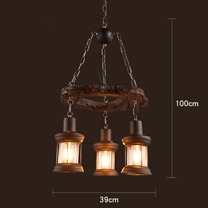 Rustic Metal LED Ceiling Pendant Light