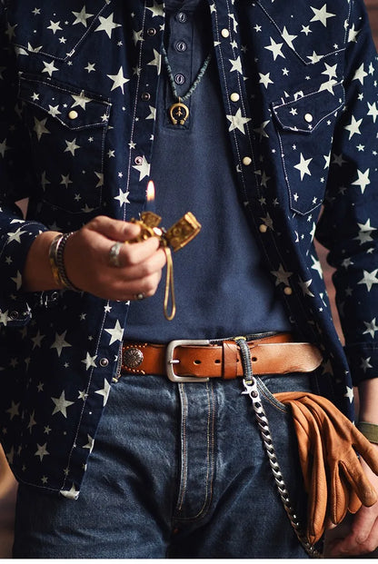 Leather Traditional Cowboy Belt
