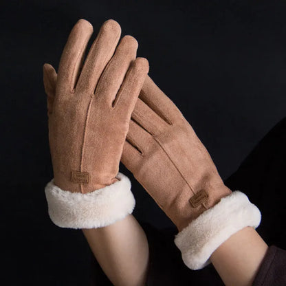 Warm Pink Waterproof Touchscreen Winter Gloves