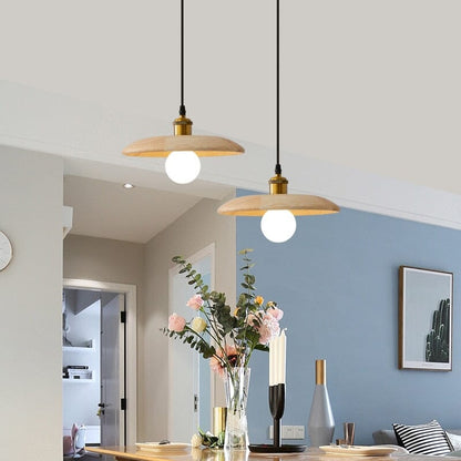 Rustic Wooden Pendant Light With Soft Warm Glow