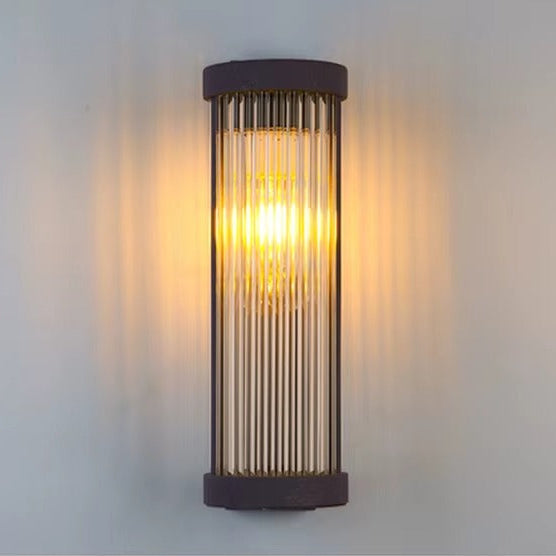 Round Outdoor Solar Wall Light