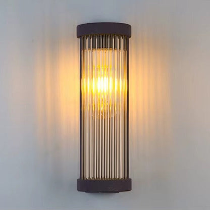 Round Outdoor Solar Wall Light