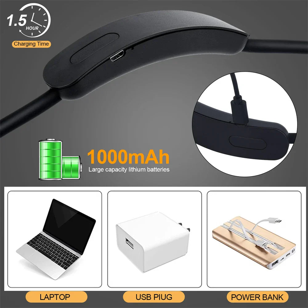 Portable LED Reading Lamp – Adjustable Neck Light