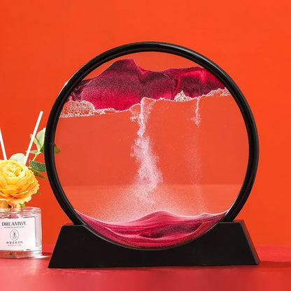 Beautiful Glass Hourglass With Moving Sand Effect