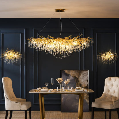 Luxury Crystal Drop LED Ceiling Light