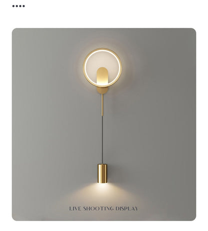 Contemporary Gold LED Wall Lamp 24W