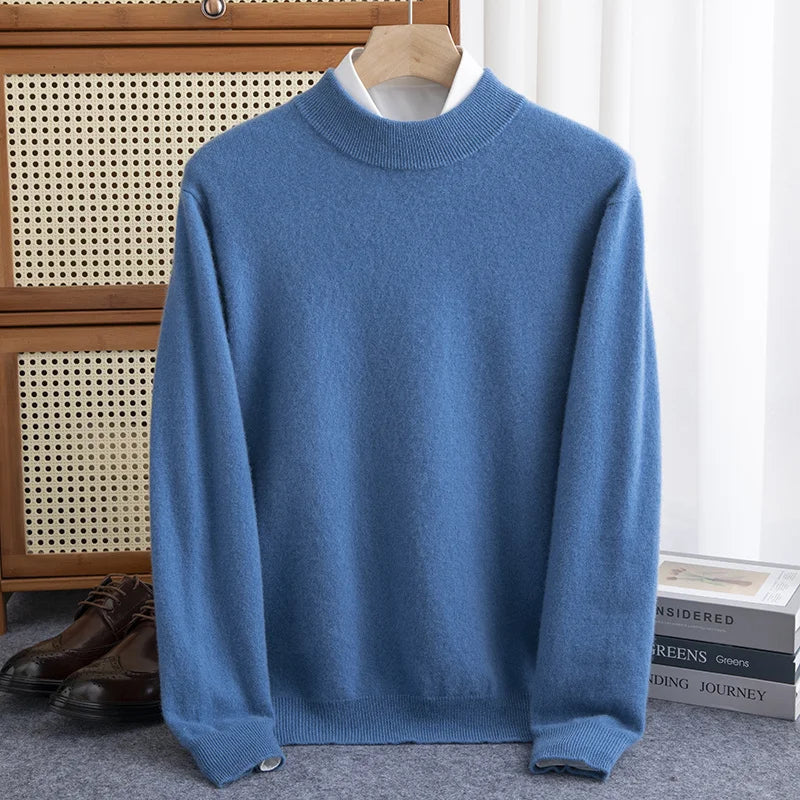 Classic Crew Neck Warm Wool Sweater