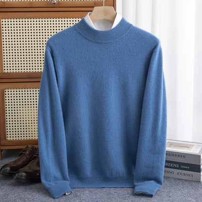 Classic Crew Neck Warm Wool Sweater