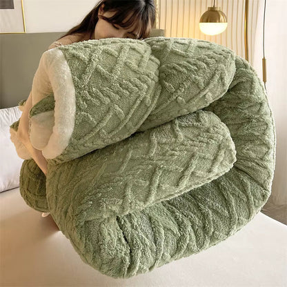 Plush Lamb Cashmere Heavy Weighted Winter Blanket