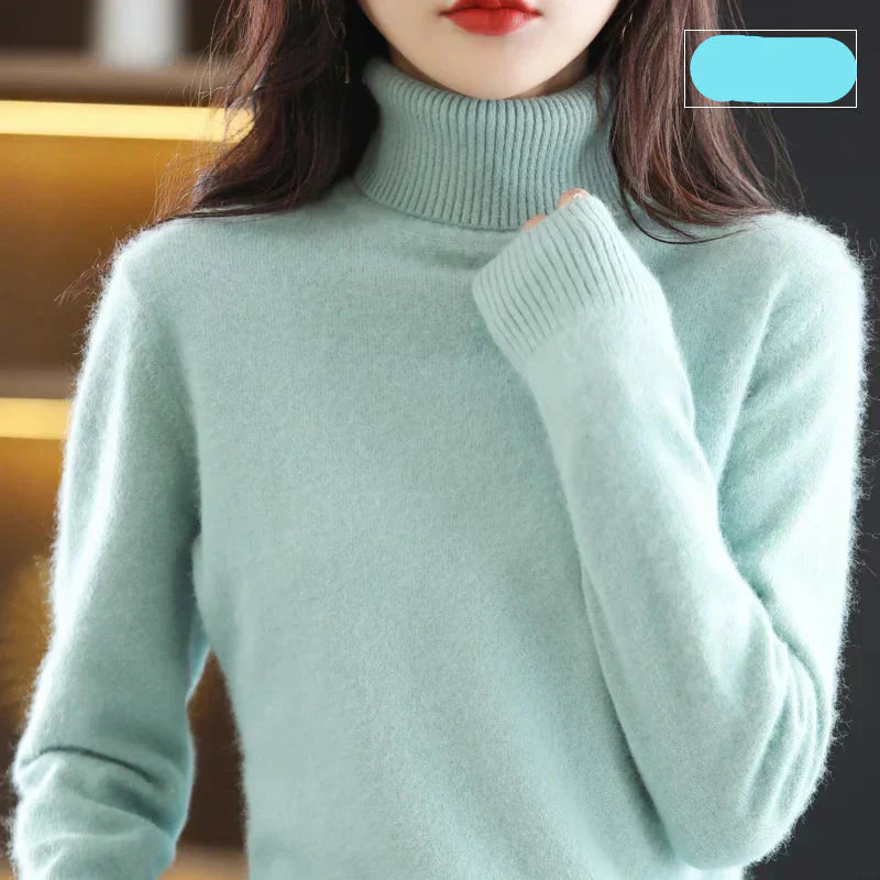 Luxurious Pure Cashmere Crew Neck Winter Sweater