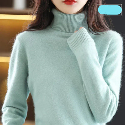 Luxurious Pure Cashmere Crew Neck Winter Sweater