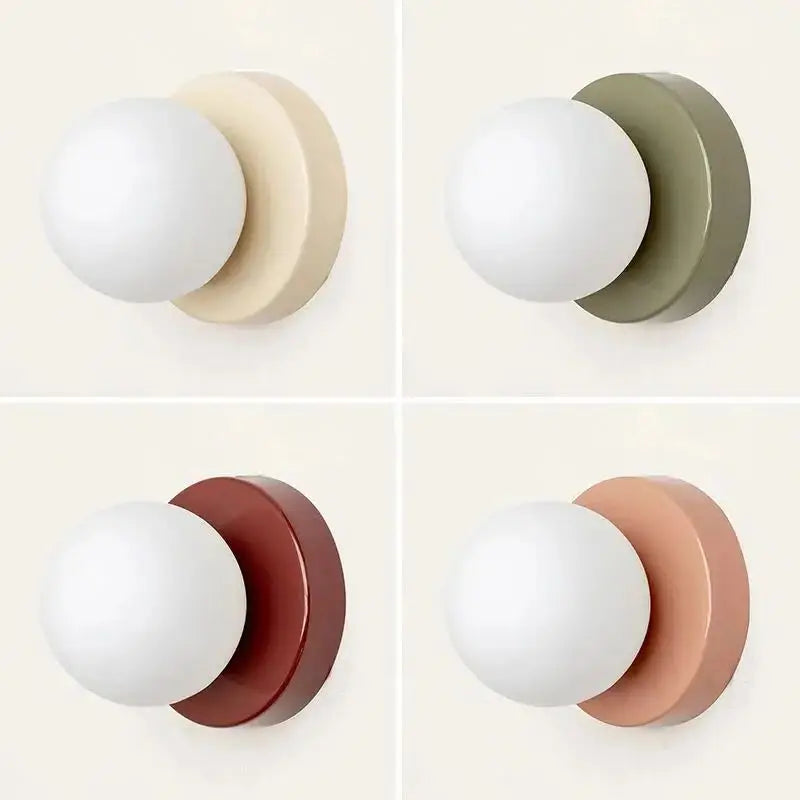 Elegant Round Glass LED Wall Lamp