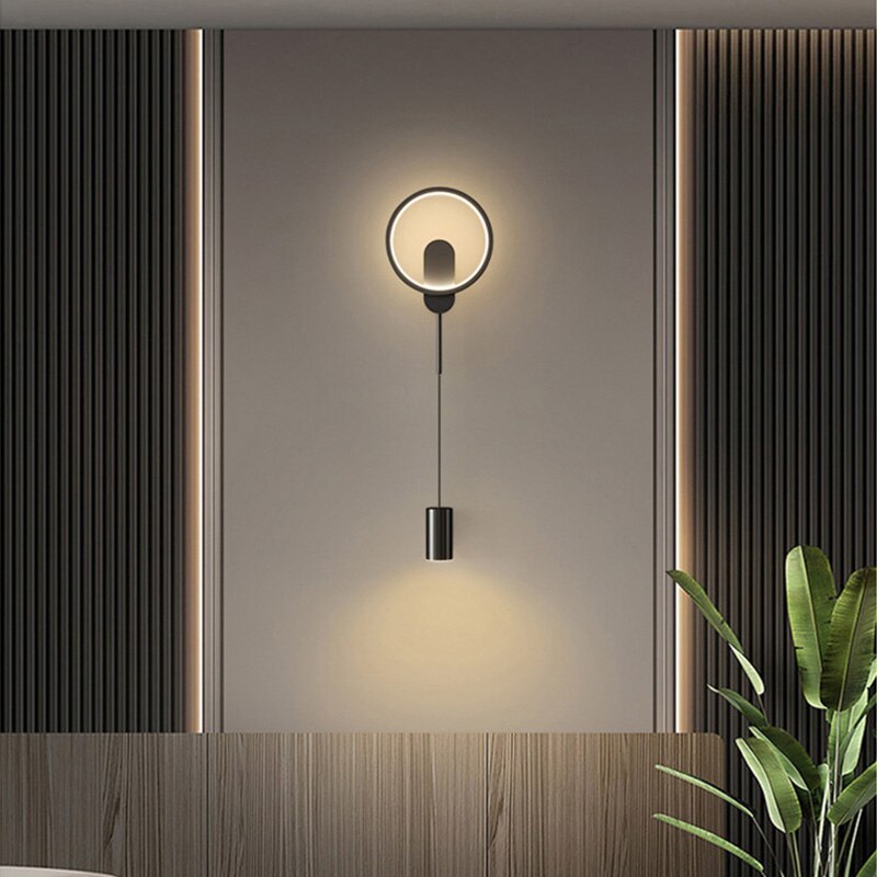 Contemporary Gold LED Wall Lamp 24W