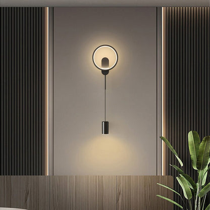Contemporary Gold LED Wall Lamp 24W