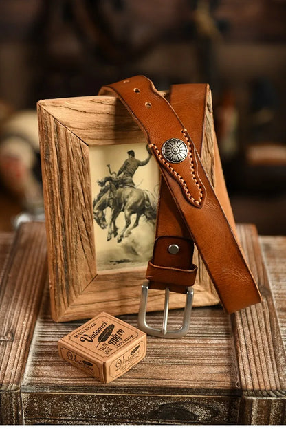 Leather Traditional Cowboy Belt