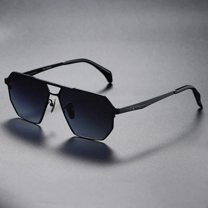 Premium Metal Pilot Sunglasses With Polarized Lenses