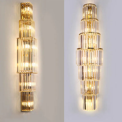 Sparkling Glass LED Wall Light With Soft Glow Effect