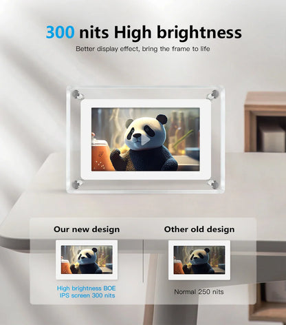 Compact Digital Picture Frame with Wireless Display