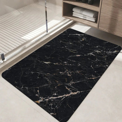 Absorbent Bathroom Rug Non Slip Marble Stone Mat - Lusomart
