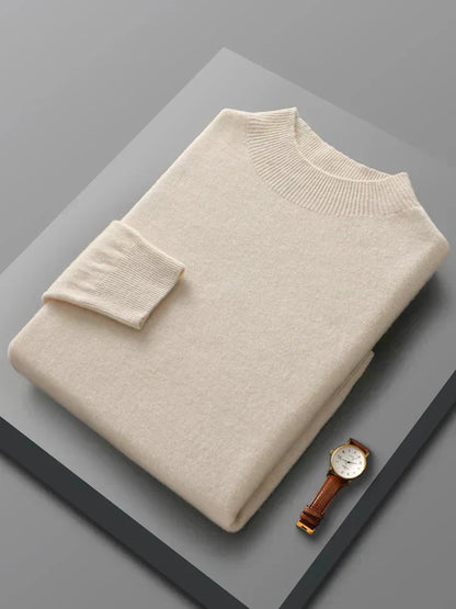 Warm Merino Wool Crew Neck Sweater