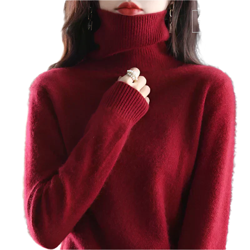 Soft Cashmere Women's Turtleneck Sweater