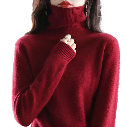 Soft Cashmere Women's Turtleneck Sweater