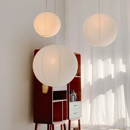 Soft French Glass Ball Pendant Light With Warm Glow