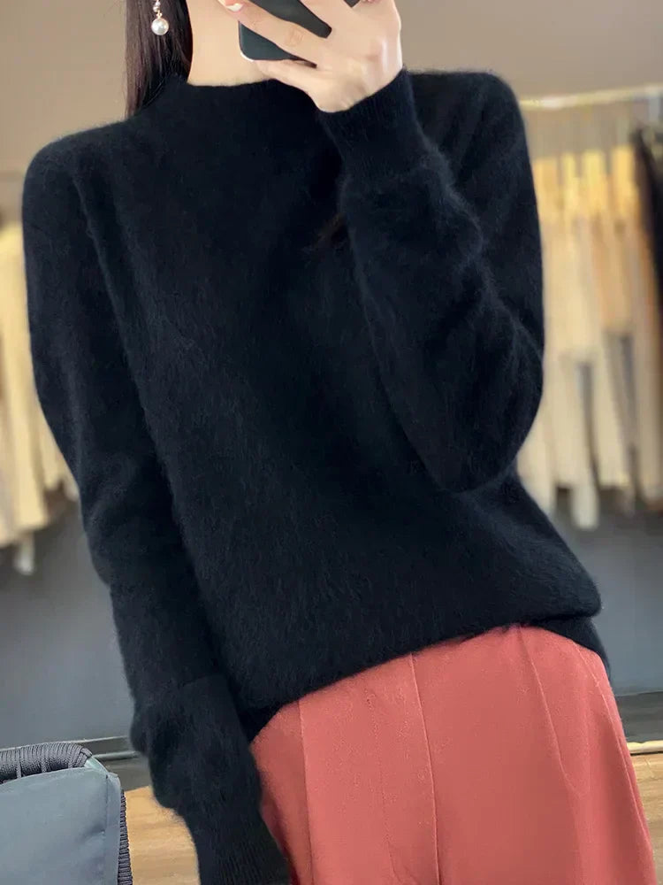 Luxurious Pure Cashmere Women's Soft Knit Sweater