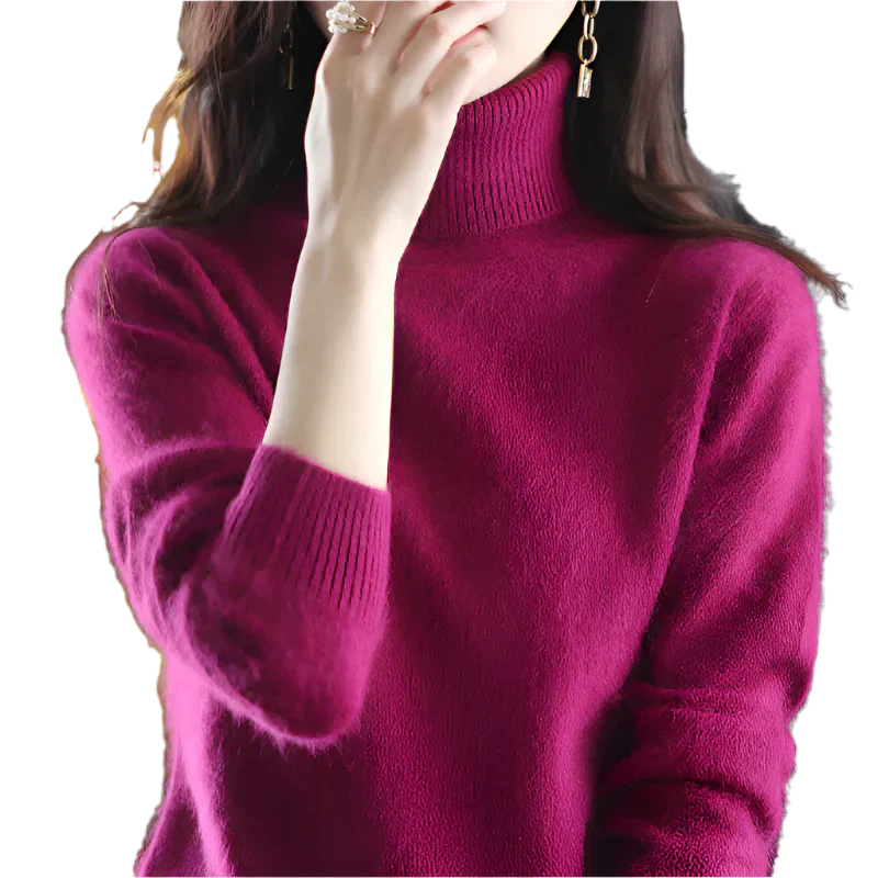 Soft Cashmere Women's Turtleneck Sweater