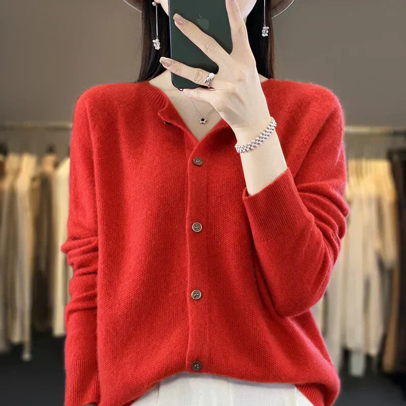 Soft Merino Wool Women's Crew Sweater