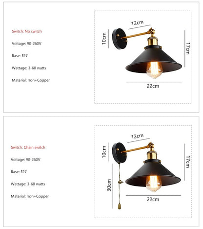 Commercial Metal Wall Light