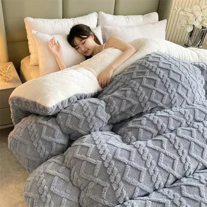 Plush Lamb Cashmere Heavy Weighted Winter Blanket