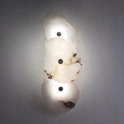 Luxury Marble LED Wall Light With Copper Details