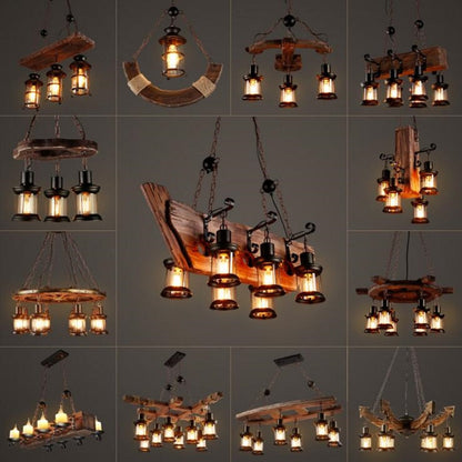 Rustic Metal LED Ceiling Pendant Light - Lusomart