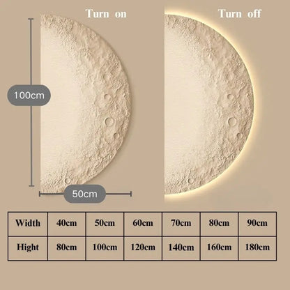 Contemporary Half Moon Outdoor Wall Light Sconce