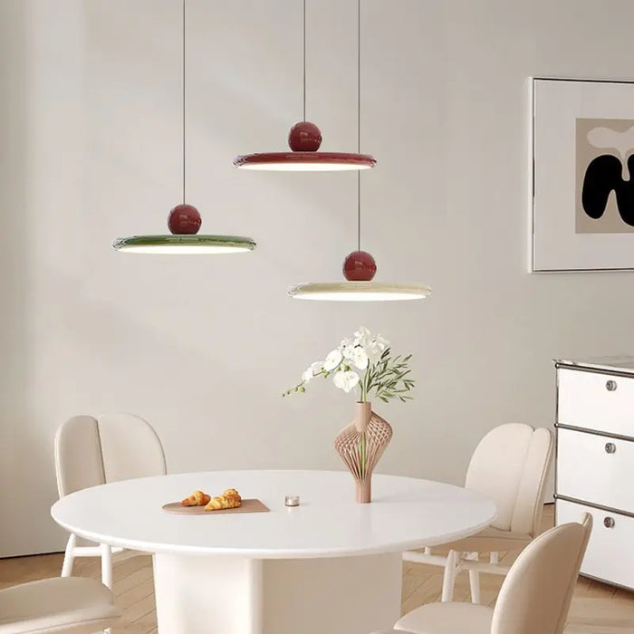 Soft White Glass Pendant Lamp With Modern LED Style - Lusomart