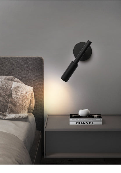 Flexible Black Adjustable Wall Reading Lamp