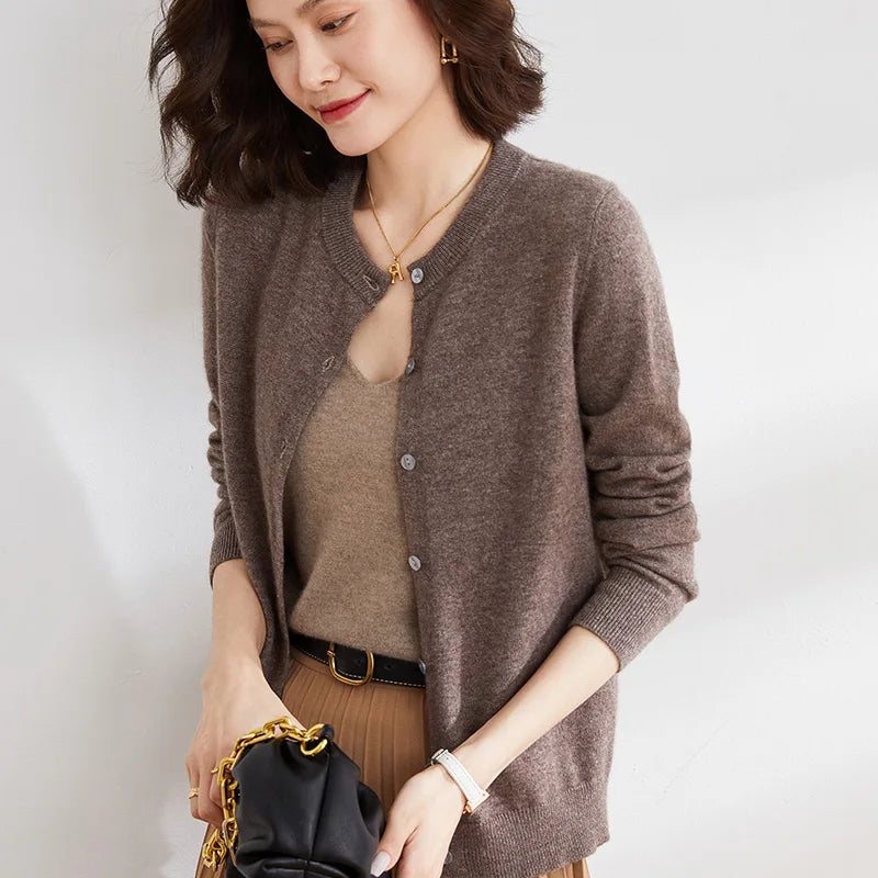 Cozy Cashmere Open Front Cardigan for Women