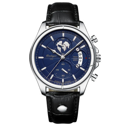 Classic Leather Strap Watch