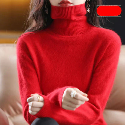 Luxurious Pure Cashmere Crew Neck Winter Sweater