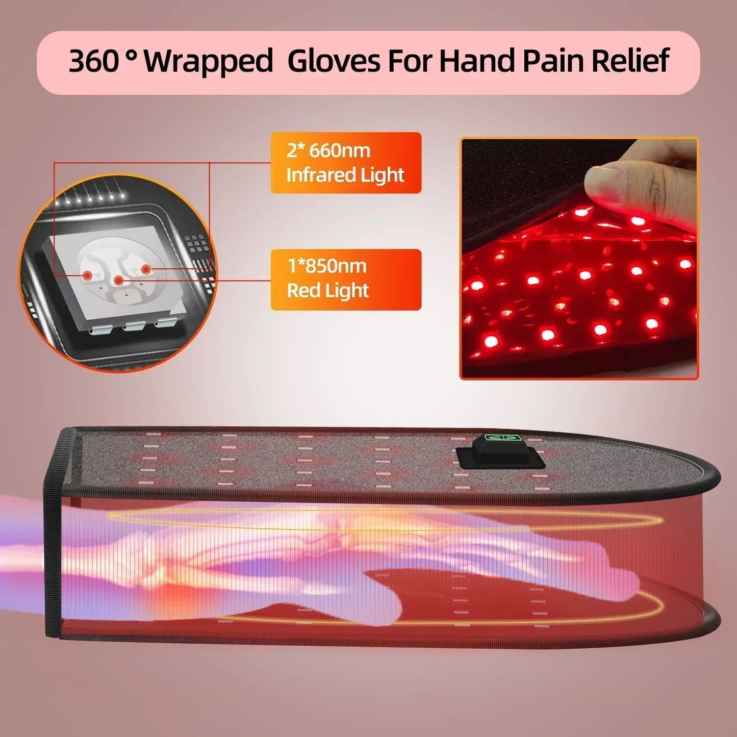 Healing Infrared Therapy Glove for Pain Relief