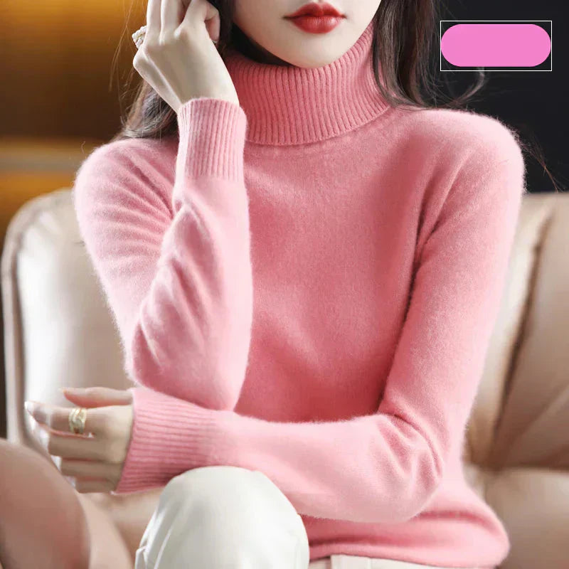 Luxurious Pure Cashmere Crew Neck Winter Sweater
