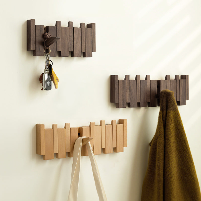 Natural Wood Piano Storage Rack in Beech or Walnut