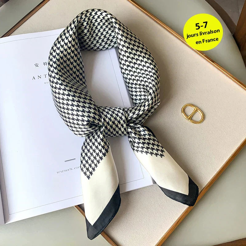 Soft Plaid Neck Scarf in 2 Versatile Colors