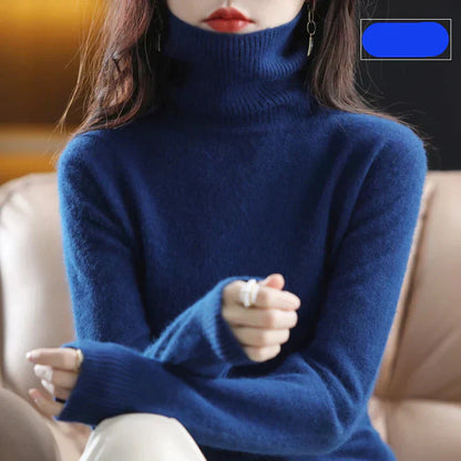 Luxurious Pure Cashmere Crew Neck Winter Sweater