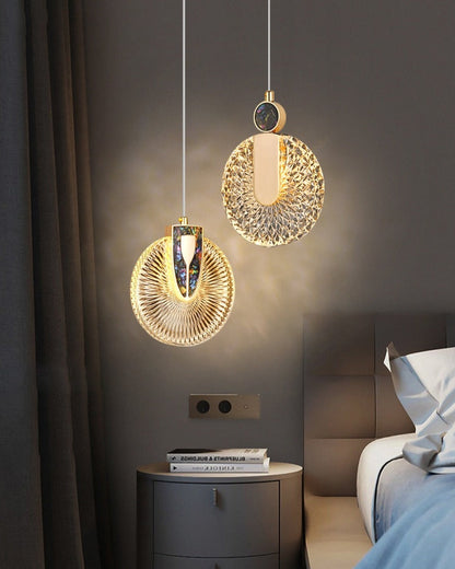 Luxury Crystal Glass Pendant Lighting Fixture - Lusomart