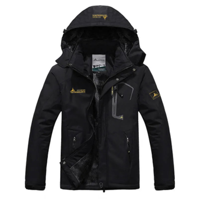 Warm Waterproof Men's Hooded Jacket