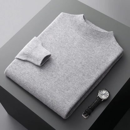 Warm Mens Merino Wool Crew Sweater