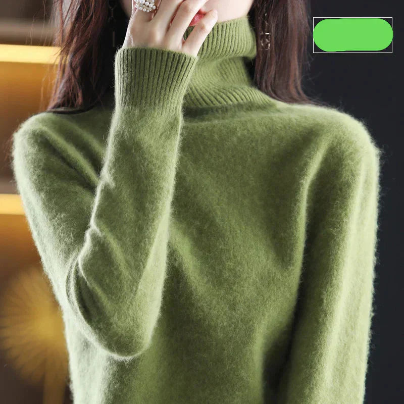 Luxurious Pure Cashmere Crew Neck Winter Sweater