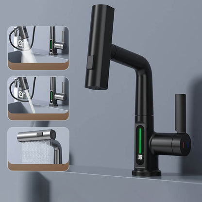 Flexible Kitchen Faucet With Long Extendable Hose - Lusomart